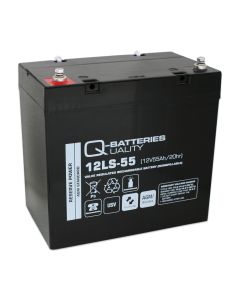 Q-Batteries 12LS-55 / 12V - 55Ah Blei Akku Standard-Typ AGM VRLA 10 Jahres Typ