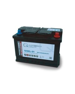 Q-Batteries 12GEL-51 Antriebsbatterie 12V 52Ah (5h), 60Ah (20h) wartungsfreier Gel-Akku VRLA