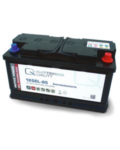 Q-Batteries 12GEL-65 Antriebsbatterie 12V 65Ah (5h), 73Ah (20h) wartungsfreier Gel-Akku VRLA