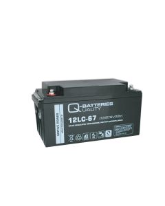 Q-Batteries 12LC-67 / 12V - 67Ah Blei Akku Zyklentyp AGM - Deep Cycle VRLA