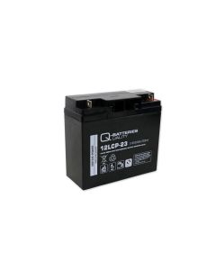 Q-Batteries 12LCP-23 / 12V - 23Ah Blei Akku Zyklentyp AGM - Deep Cycle VRLA - Anschluss F3