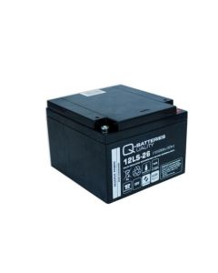 Q-Batteries 12LS-26 12V 26Ah Blei-Vlies-Akku / AGM VRLA mit VdS