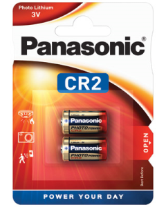 Panasonic CR2 - Fotobatterie / Alarmbatterie (2 Stück Packung)