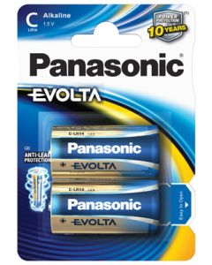 Panasonic Evolta Alkaline C / LR14/ Baby Batterien (2 Stück)