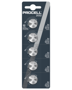 Duracell Procell CR2032 Lithium Knopfzelle – 5 Stk. Blister