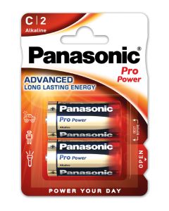 Panasonic Pro Power Alkaline C / LR14 / Baby Batterien (2 Stück)