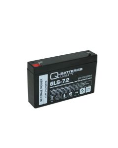 Q-Batteries 6LS-7.2 6V 7,2Ah Blei-Vlies Akku / AGM VRLA