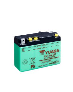 Yuasa 6N12A-2D (DC) 6V Batteri til Motorcykel