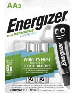 Energizer Wiederaufladbare Extreme AA 2300mAh Batterien (2 Stück Packung)