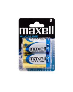 Maxell Long-Life Alkaline D / LR20 Batterien - 2 Stück.