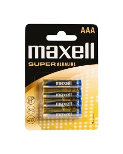 Maxell Super Alkaline AAA / LR 03 Super Batterien - 4 Stück.