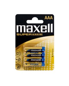Maxell Super Alkaline AAA / LR 03 Super Batterien - 4 Stück.