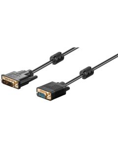 DVI-I/VGA FullHD-Kabel, schwarz, 10m,