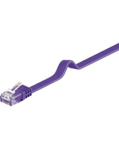 CAT 6 Flachkabel, U/UTP, violett, 2 m
