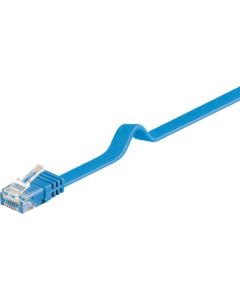 CAT 6 Flachkabel, U/UTP, blau, 5 m