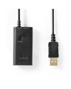 NEDIS, Trådløs lydtransmitter  Bluetooth®  Op til 2 hovedtelefoner  Sort