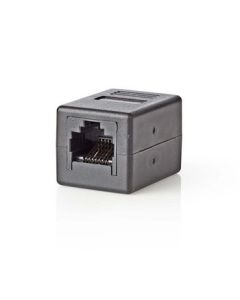 NEDIS, Kat. 6-netværksadapter   RJ45 (8P8C) hunstik   RJ45 (8P8C) hunstik   Sort