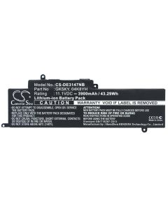 Batterie für DELL Inspiron 11 3147 Laptop - 11,1V (kompatibel)