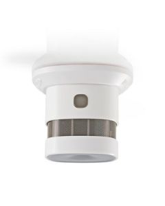 NEDIS røgalarm batteri sensorlevetid: 10 år måleområde: 0-3m EN14604 m/pause-knap m/testknap 85dB ABS hvid