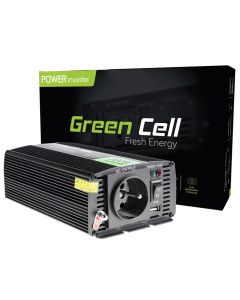 Green Cell Inverter für Auto 12V bis 230V, 300W/600W Reiner Sinus