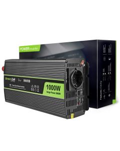 Green Cell Inverter für auto 12V bis 230V, 1000W/2000W Reiner Sinus