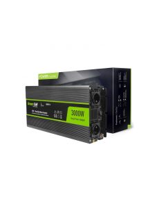 Green Cell Inverter für auto 12V bis 230V, 3000W/6000W, Reiner Sinus