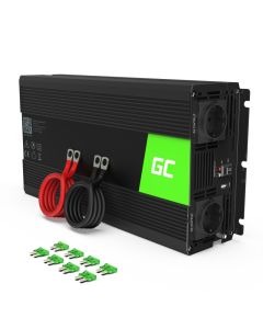 Green Cell Inverter für Auto 12V bis 230V 1500W/3000W Reiner Sinus