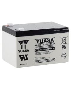 REC14-12 - 12V 14Ah Yuasa Cyklisk Blybatteri