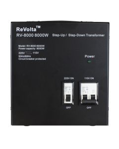 Revolta RV-8000 8000W Spannungswandler (Hoch-/Runtertransformator)