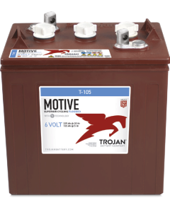 Trojan T105 Tiefzyklusbatterie - 6V 225Ah / 20h - 185Ah / 5h (EUT Terminal)