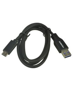 Duracell USB-C Lade- und Datenkabel, Schwarz, 1m