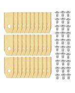 30x Messer für Husqvarna Automower / Gardena / Greenworks Optimow - Titanbeschichteter Stahl inkl. Schrauben - Japcell