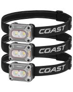 3 Stück Coast FLX15R Stirnlampe, 1000 Lumen